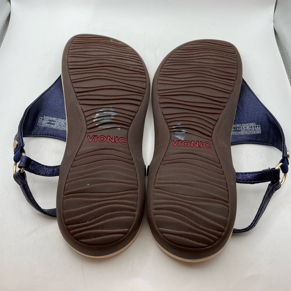 Vionic Kirra blue metallic women’s sandals size 7 - Picture 7 of 10